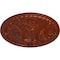Ekena Millwork Tristan Ceiling Medallion (Fits Canopies up to 5 1/2"), Hand-Painted Firebrick, 26"OD x 3"P CM26TNFIF - alternate 3